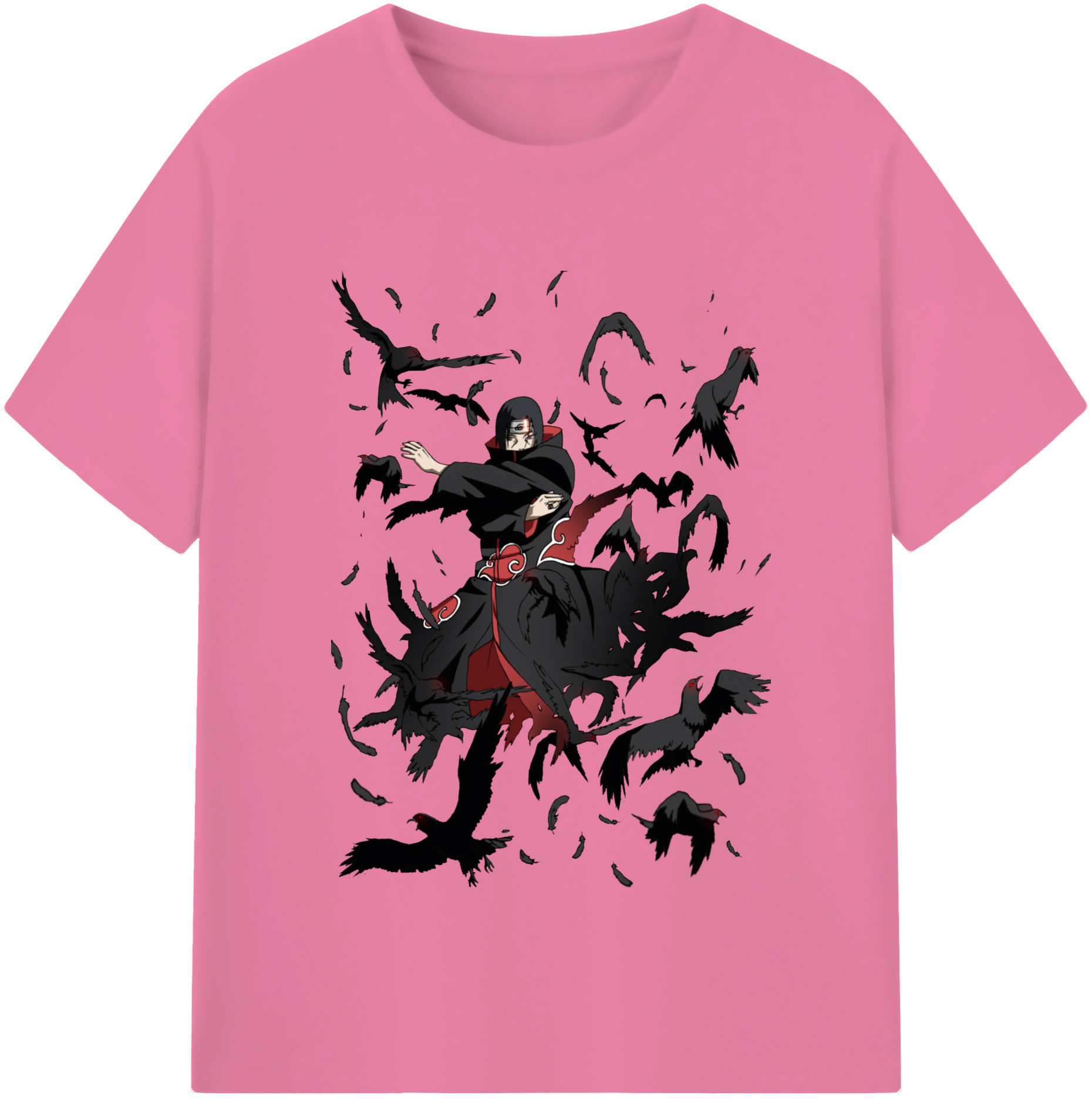 （画像用） NARUTO -ナルト- うちは イタチ Uchiha Itachi 綿100％半袖Tシャツ（フロントプリント）